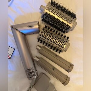 Shark Multi-Head Hot Air Styler with Brush Attachments - Beige/Silver